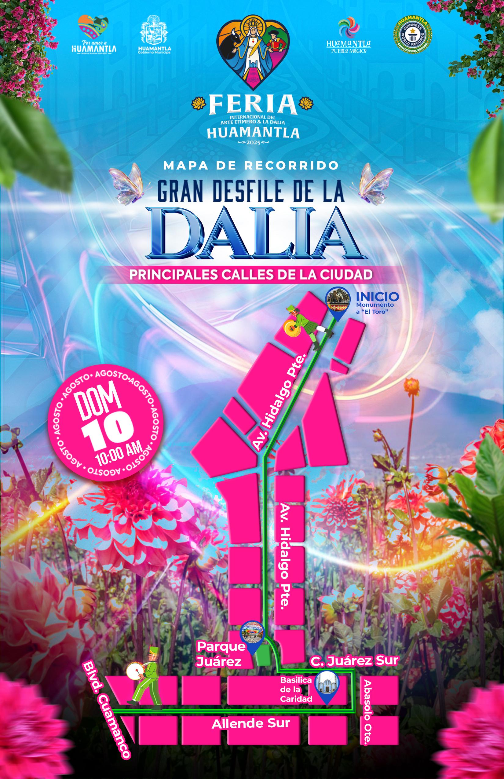 Convocatoria al Desfile de la Dalia 2025 Feria Internacional del Arte Efímero y la Dalia – Huamantla 2025